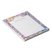 Abstrakte Kunstidee in mehreren Farben Notizblock (angewinkelt)