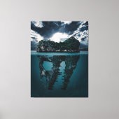 Abstrakte Kunstinsel Leinwanddruck (Vorderseite)