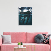 Abstrakte Kunstinsel Leinwanddruck (Insitu (Wohnzimmer))