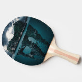 Abstrakte Kunstinsel Tischtennis Schläger (Seitenansicht)