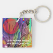 Abstrakte Kunstkette Schlüsselanhänger (Rückseite)