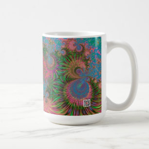 Abstrakte Kunstkorallen Kaffeetasse