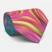 Abstrakte Kunstkorallen Krawatte (Gerollt)
