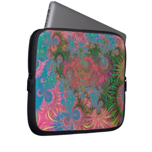Abstrakte Kunstkorallen Laptopschutzhülle (Vorne Rechts)