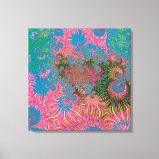 Abstrakte Kunstkorallen Leinwanddruck (Vorderseite)