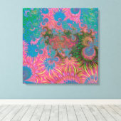 Abstrakte Kunstkorallen Leinwanddruck (Insitu (Holzboden))