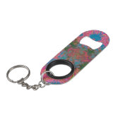 Abstrakte Kunstkorallen Mini Flaschenöffner (Vorderseite Schrägansicht)