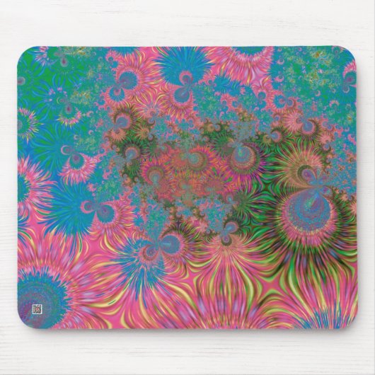 Abstrakte Kunstkorallen Mousepad (Vorne)