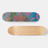 Abstrakte Kunstkorallen Skateboard (Horizontal)