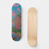 Abstrakte Kunstkorallen Skateboard (Vorderseite)