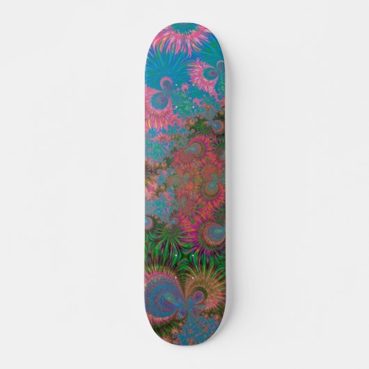 Abstrakte Kunstkorallen Skateboard (Vorne)
