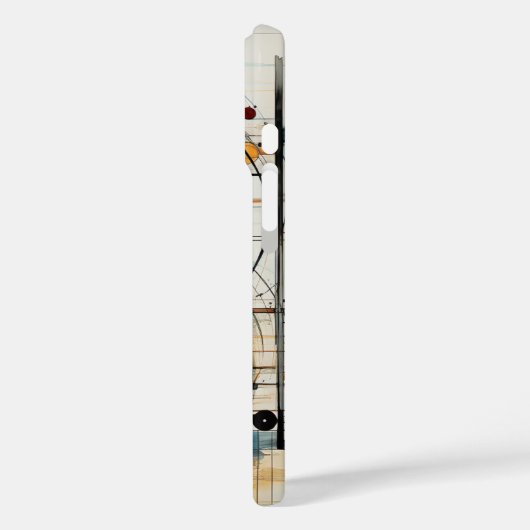 Abstrakte Kunstkreise Case-Mate iPhone Hülle (Rückseite / Links)