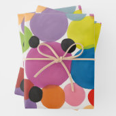 Abstrakte Kunstkreise Geschenkpapier Set (Beispiel)