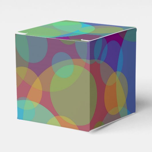 Abstrakte Kunstkreise Geschenkschachtel (Vorderseite)