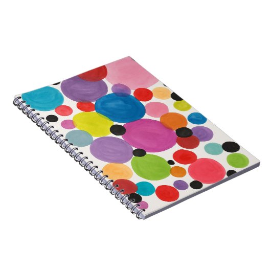 Abstrakte Kunstkreise Notizblock (Rechte Seite)