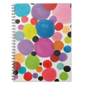Abstrakte Kunstkreise Notizblock (Vorderseite)
