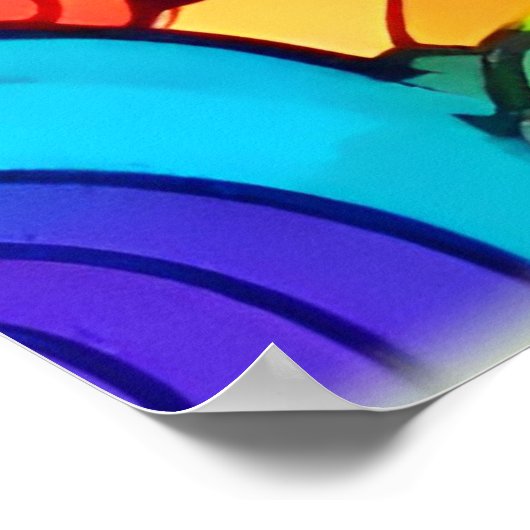 Abstrakte Kunstkreise Poster (Ecke)