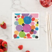 Abstrakte Kunstkreise Serviette (Beispiel)