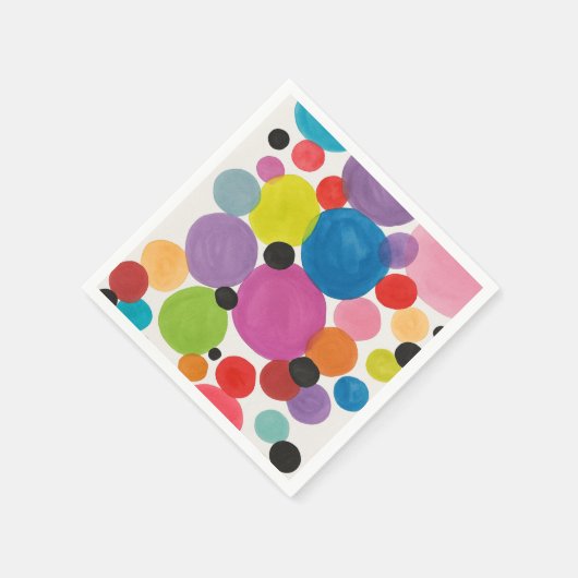 Abstrakte Kunstkreise Serviette (Ecke)