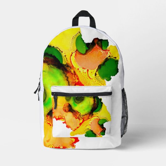 Abstrakte Kunstkunst Bedruckter Rucksack (Vorderseite)