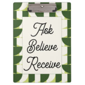 Abstrakte Kunstkunst Klemmbrett (Vorderseite)