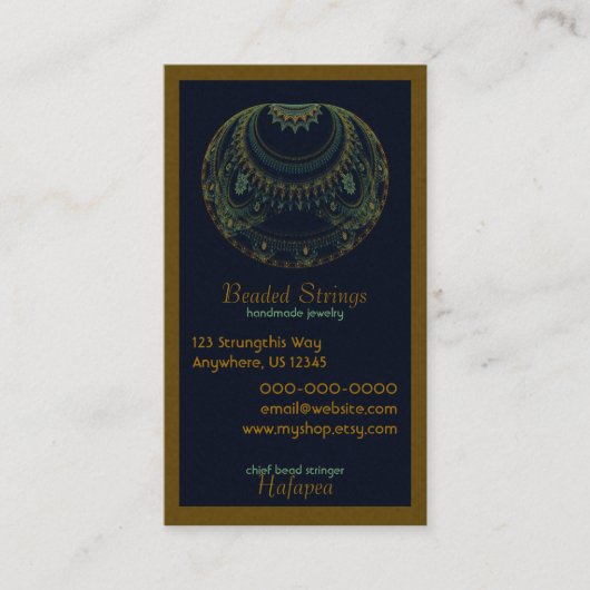 Abstrakte Kunstkunst Visitenkarte (Vorderseite)