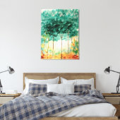 Abstrakte Kunstlandschaft Grosse originelle Kunstd Leinwanddruck (Insitu (Schlafzimmer))