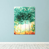 Abstrakte Kunstlandschaft Grosse originelle Kunstd Leinwanddruck (Insitu (Holzboden))