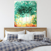 Abstrakte Kunstlandschaft Grosse originelle Kunstd Leinwanddruck (Insitu (Schlafzimmer))