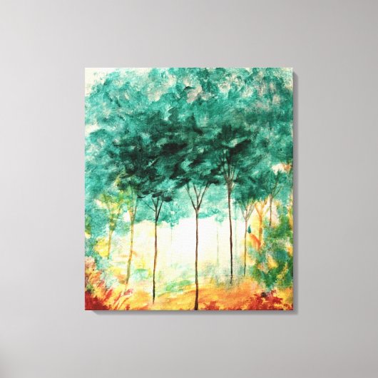 Abstrakte Kunstlandschaft Grosse originelle Kunstd Leinwanddruck (Vorderseite)