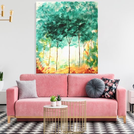 Abstrakte Kunstlandschaft Grosse originelle Kunstd Leinwanddruck (Insitu (Wohnzimmer))