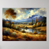 Abstrakte Kunstlandschaft II Poster (Vorne)