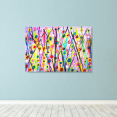 abstrakte Kunstlandschaft mit Aquarellfarben Leinwanddruck (Insitu (Holzboden))