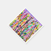 abstrakte Kunstlandschaft mit Aquarellfarben Serviette (Ecke)