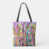 abstrakte Kunstlandschaft mit Aquarellfarben Tasche (Rückseite)