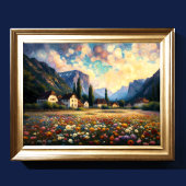 Abstrakte Kunstlandschaft VII Poster