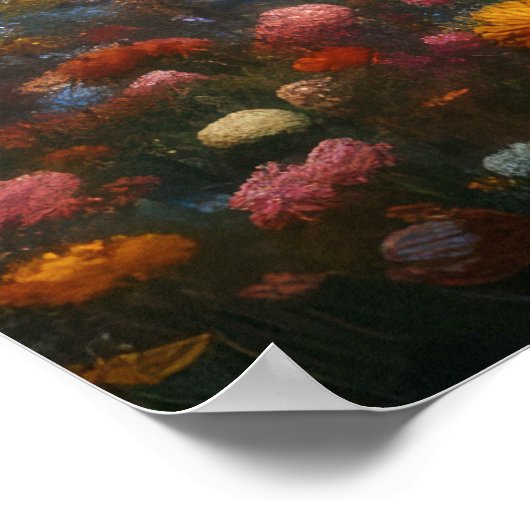 Abstrakte Kunstlandschaft VII Poster (Ecke)