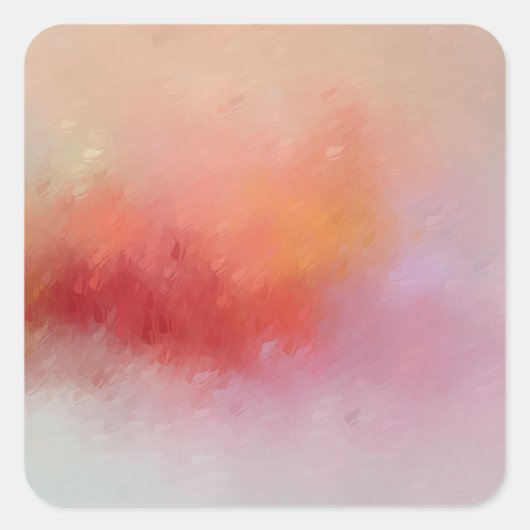 Abstrakte Kunstlehre Blank Template Blau Rosa Quadratischer Aufkleber (Vorderseite)