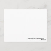 Abstrakte Kunstlephant und Baum Postkarte (Rückseite)