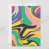 Abstrakte Künstlerische Arch-Hochzeit Einladung (Rückseite)