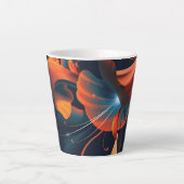 Abstrakte künstlerische Blume Milchtasse (Vorderseite)