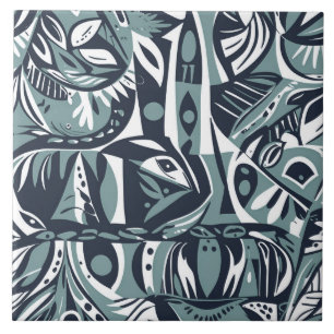 Abstrakte künstlerische Boho-whimsische geometrisc Fliese