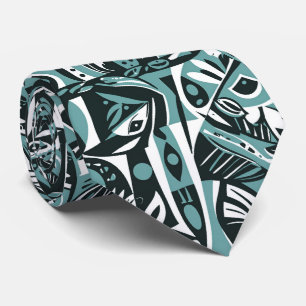 Abstrakte künstlerische Boho-whimsische geometrisc Krawatte