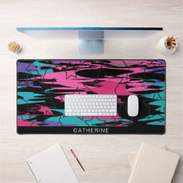 Abstrakte Künstlerische Farbformen Schreibtischunterlage