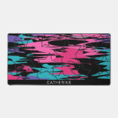 Abstrakte Künstlerische Farbformen Schreibtischunterlage (Vorderseite)