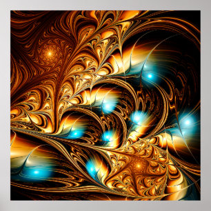 Abstrakte künstlerische goldene Hintergrundmusik.  Poster