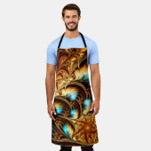 Abstrakte künstlerische goldene Hintergrundmusik.  Schürze (Getragen)