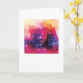 Abstrakte künstlerische Gruß-Karte Karte (Gelbe Blume)