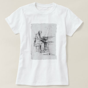 Abstrakte künstlerische Klavierskizze - T-Shirt