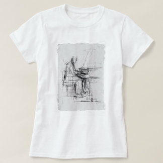 Abstrakte künstlerische Klavierskizze - T-Shirt